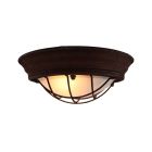 Lampe plafond couleur rouille industrielle, Aoife