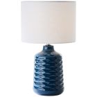 Lampe de table bleue rétro, Roelf, avec interrupteur