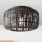 Lampe plafond en bois noire, Brain