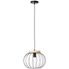 Suspension en bois noire, Donato