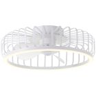 Ventilateur de plafond blanc moderne, Tolga, 36W, 2700K-4000K-6500K LED, avec télécommande