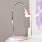 Lampe de bureau rose en plastique, Kit, 3W, 3000K LED, avec interrupteur