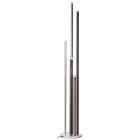 Lampadaire argenté moderne, Olivia, 4W, 3000K LED, avec interrupteur