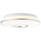 Lampe plafond blanche moderne, Guled, 24W, couleur réglable LED, avec télécommande