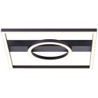 Lampe plafond noire design, Konrad, 20W, 3000K LED