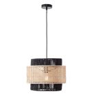 Suspension en rotin beige, Quirien