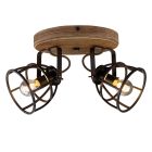 Spot plafond noir industriel, Calvin