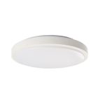 Lampe plafond blanche en plastique, Kos, 22W, 3000K LED