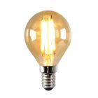 Dimmable E14 ampoule LED, P45, 3w, ambre verre, 2200K