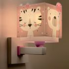 Applique murale pour enfants en plastique rose, Baby jungle