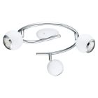 Spot plafond chromé en acier, Anissa