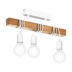 Lampe plafond en bois blanche, Anton