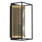 Applique murale noire en aluminium, Mauricio