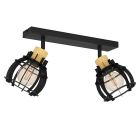 Spot plafond noir en aluminium, Redouan