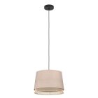 Suspension beige en tissu, Ruby