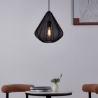 Suspension noire en acier, Agnese