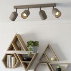 Spot plafond marron en acier, Tjitte