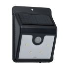 Applique solaire extérieur noire en plastique, Zora, 1W, 6000K LED, IP44