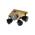 Spot plafond en bois marron, Pasquale