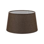Abat-jour marron Noah, tissu