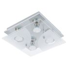 Lampe plafond chromée en acier inoxydable, Annelinde