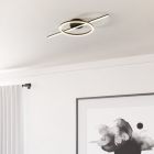 Plafonnier noir en plastique, Xam, 19,5W, white switch LED