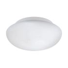 Lampe plafond blanche en verre, Nieke