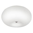 Lampe plafond nickel en verre, Skyler
