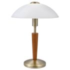 Lampe de table bronze en bois, Miam, avec variateur tactile