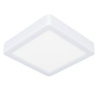 Lampe plafond blanche en plastique, Geraldo, 11W, 3000K LED