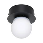 Plafonnier noir en acier, Escha, 3,3W, 3000K LED