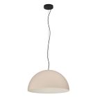 Suspension demi-sphère beige en acier, Geneva