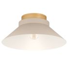 Plafonnier beige en bois, Lucy