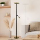 Lampadaire laiton en acier, Crijn, 26,5W, 2700K LED, avec variateur tactile