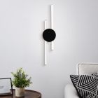 Applique murale noire en aluminium, Vixa, 20W, 3000K LED