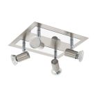 Spot plafond chromé en acier, Tjisse