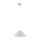 Suspension blanche en verre, Anouar