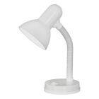 Lampe de bureau blanche en plastique, Granza, avec interrupteur
