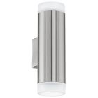 Applique up and down argentée en plastique, Marlies, IP44