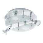 Spot plafond chromé en verre, Lusie