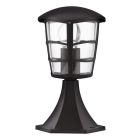Luminaire extérieur noir en plastique, Inas, IP44