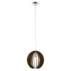 Suspension marronne en bois, Bergama