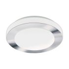 Plafonnier chromé en plastique, Amina, 11W, 3000K LED, IP44