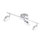 Spot plafond chromé en acier, Tjark, 5W, 3000K LED