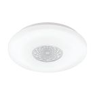 Plafonnier blanc en plastique, Carmela, 24W, 3000K LED