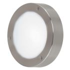 Luminaire extérieur argenté en plastique, Bob, IP44