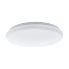 Plafonnier avec capteur blanc en acier, Patryk, 12W, 3000K LED