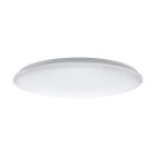 Lampe plafond blanche en acier, Patryk, 80W, couleur réglable LED