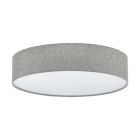 Plafonnier gris en métal, Abano