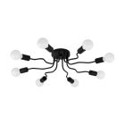 Lampe plafond noire en acier, Josepha